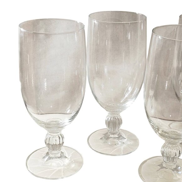 5 Mikasa Royal Manor Iced Tea Glasses 7.25" clear minimalist elegant Austria - Picture 4 of 9
